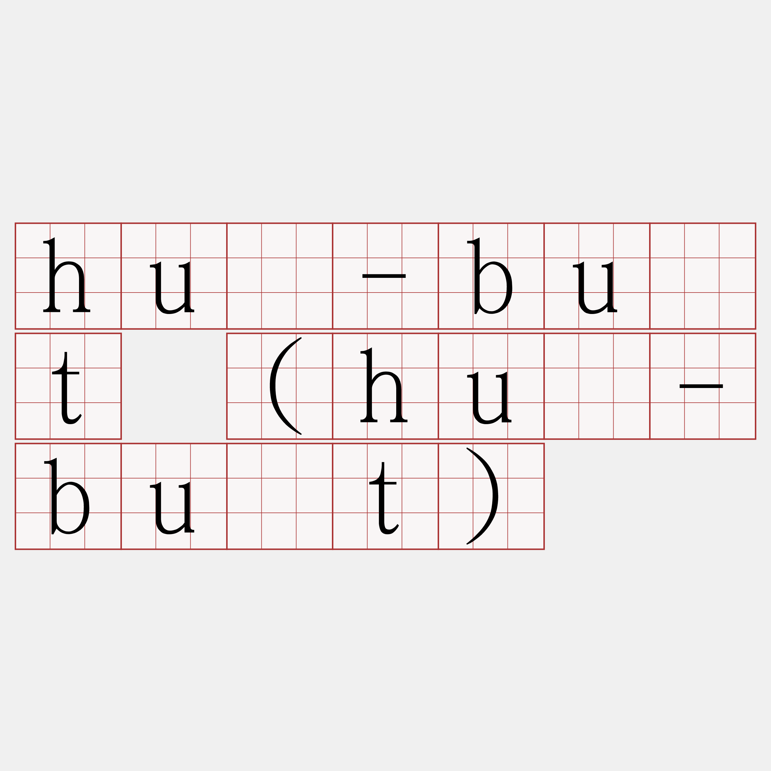 huè-bu̍t (huì-bu̍t)